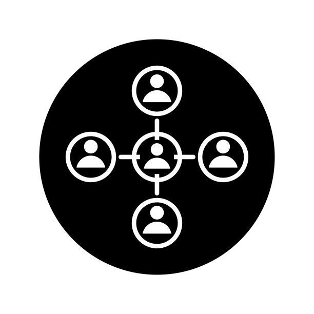 团队合作、等级图标。黑色的矢量图形。图片下载