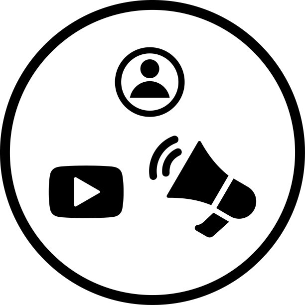 广告,播放图标。黑色的矢量图形。图片下载