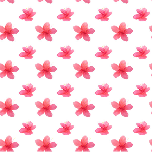 日本风格的水彩无缝图案。樱花。日本樱花图片下载