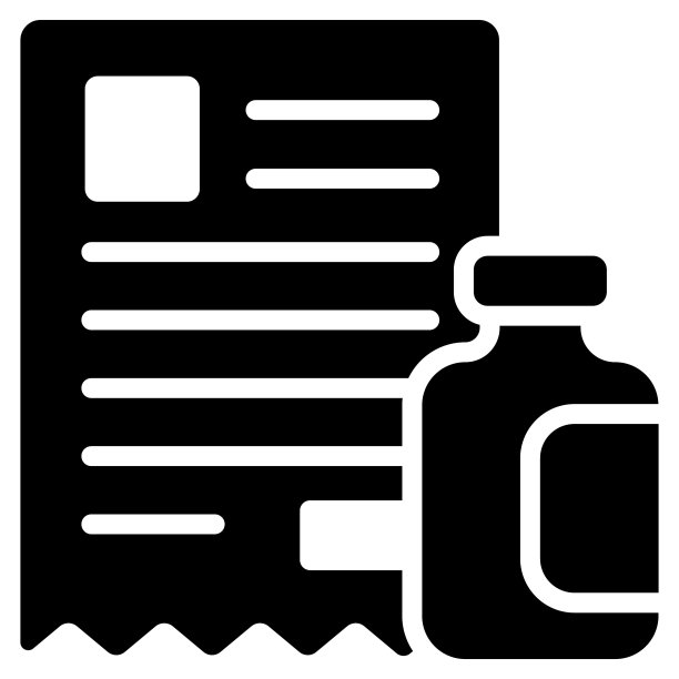 发票，药品账单图标，医疗保健和医疗图标。图片下载