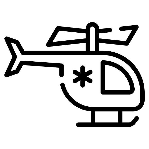 空中救护，救援图标，医疗保健和医疗图标。图片下载
