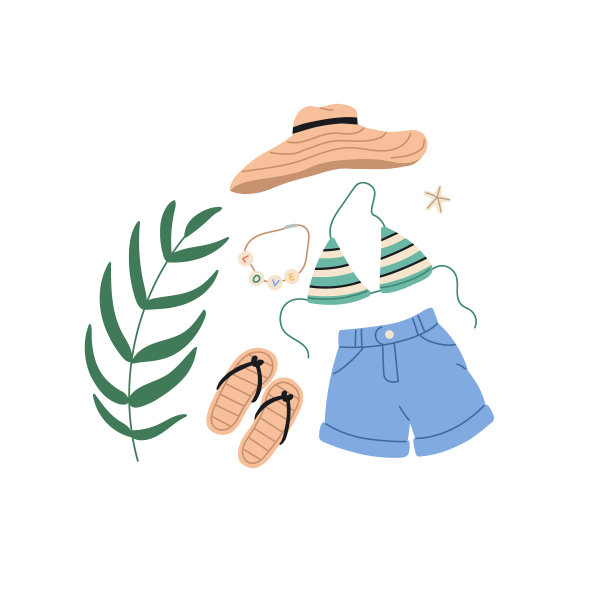 女士们暑假的衣服配件比基尼图片下载