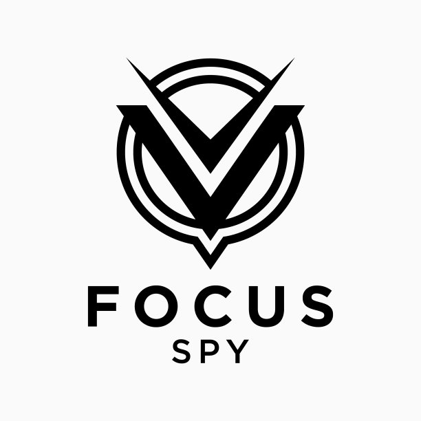 Circle Eye Lens间谍相机焦点安全犯罪标志设计矢量图片下载