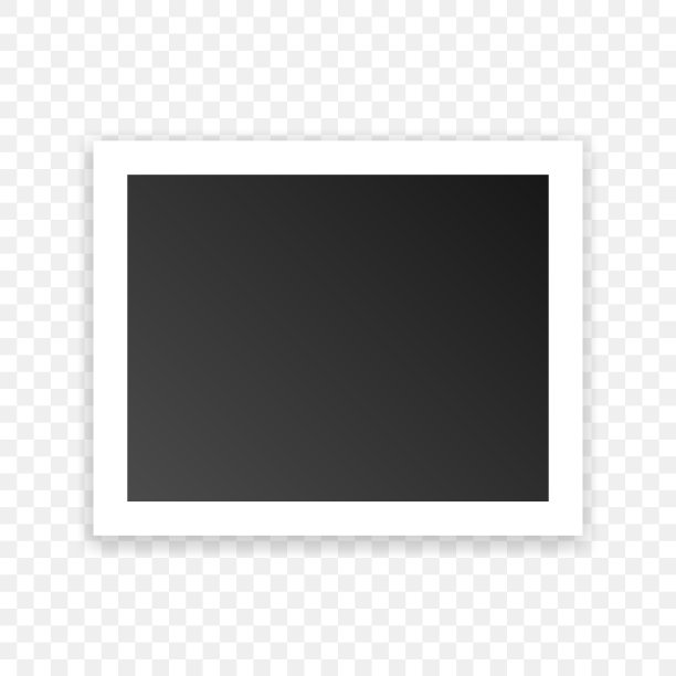 相框在平式纸上的图像孤立图片下载