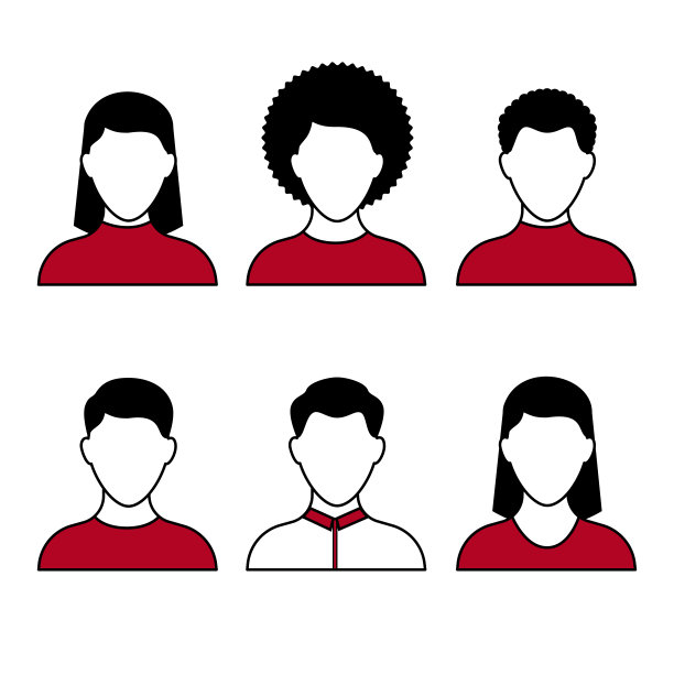 人图标。矢量图标集。图片下载