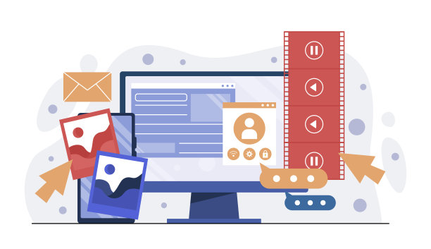 媒体设备的概念图片下载