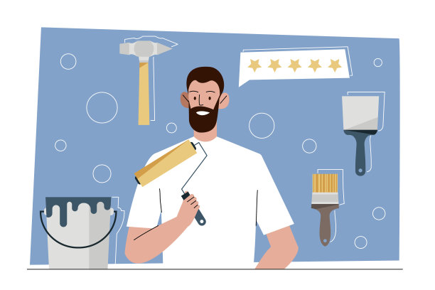 油漆室内设计师图片下载