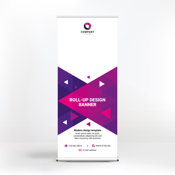 滚动横幅设计几何背景图片下载