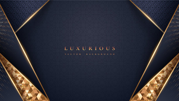 豪华背景与金色和深色图片下载