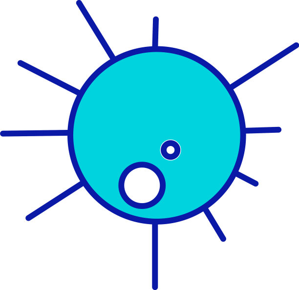 传染性病毒半平面色元图片下载
