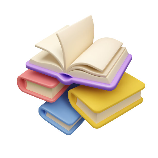 矢量现实主义书籍构成图片下载