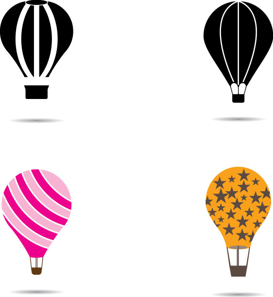 热气球标志图片下载