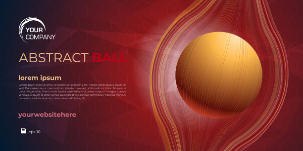 三维彩色球在线笼红和黄图片下载