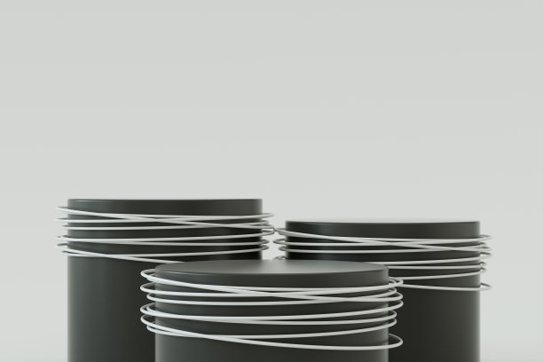 空的讲台，台座，展示，产品立场在灰色背景图片下载