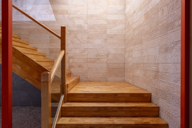 现代木质楼梯图片下载