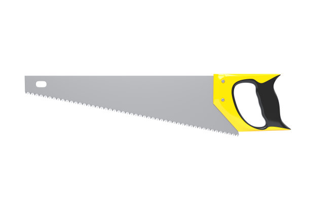 手锯孤立在白色背景上图片下载