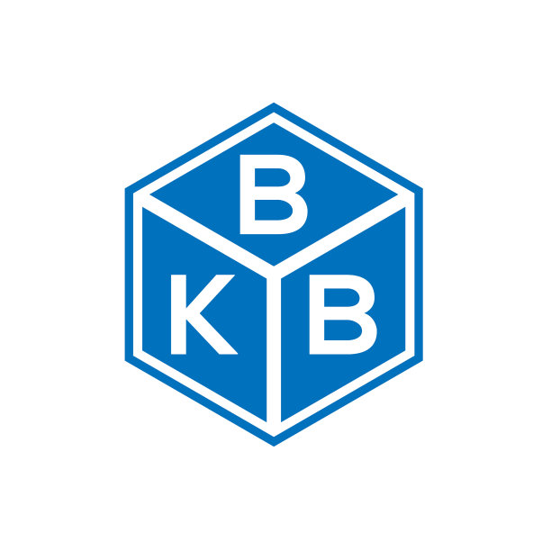 BKB字母标志设计在黑色背景BKB图片下载