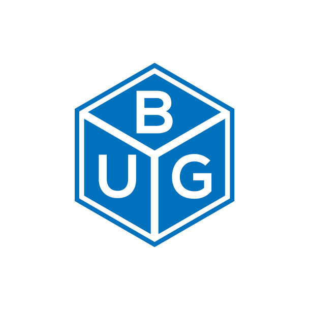 臭虫字母标志设计在黑色背景臭虫图片下载