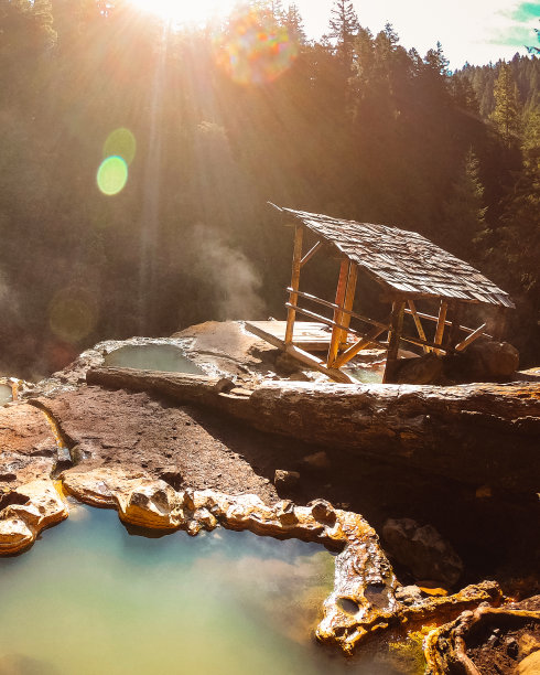 俄勒冈州的温泉图片下载