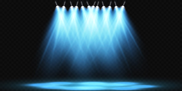 聚光灯场景灯光效果辉光图片下载