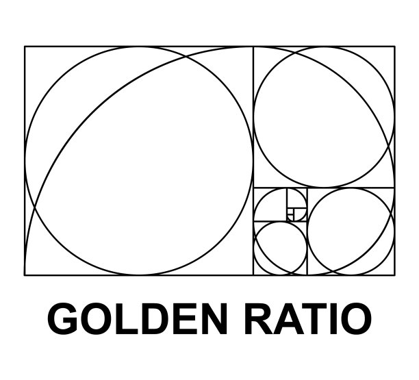 黄金比例极简图标几何形状图片下载