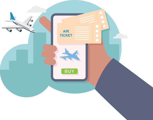 手机在线购买机票图片下载