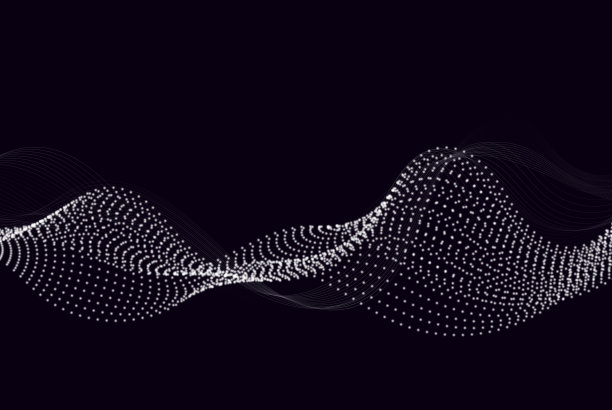 一波动态粒子穿过图片下载