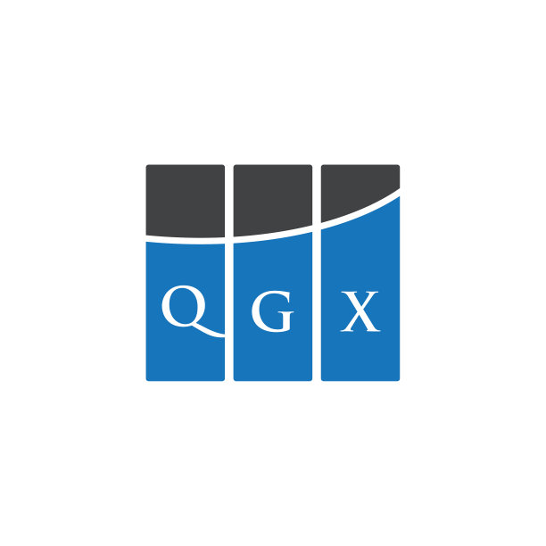 白色背景上的qgx字母logo设计图片下载