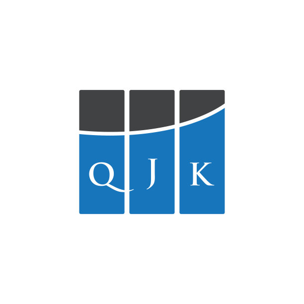 字母标志设计，白底QJK图片下载