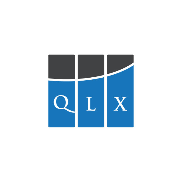 白色背景上的QLX字母标志设计图片下载