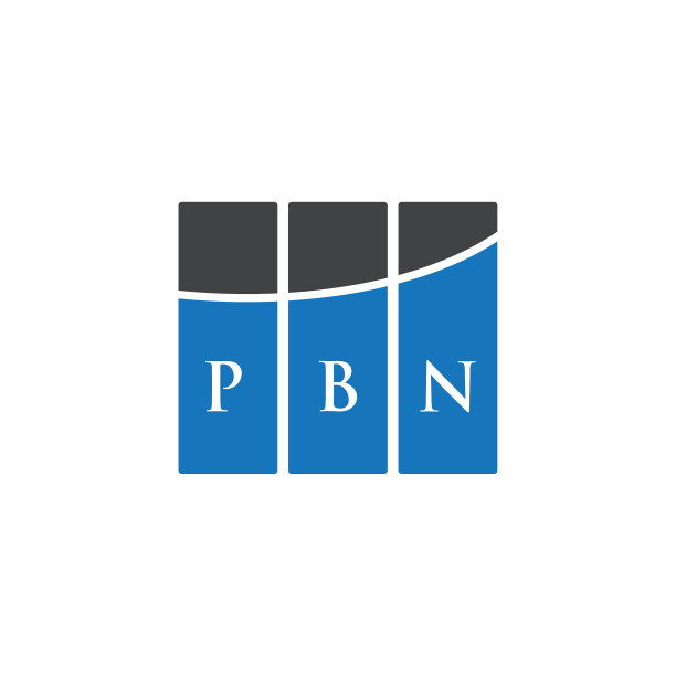 PBN字母logo设计，白底PBN图片下载
