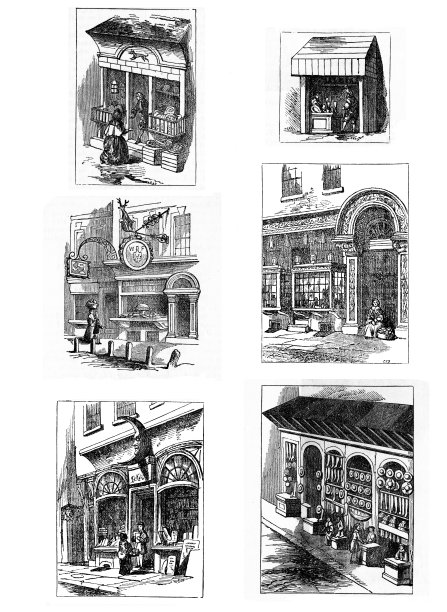 19世纪，英国伦敦的零售商店图片下载