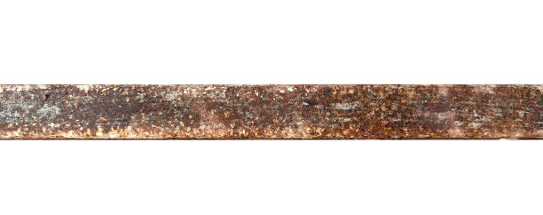 美丽的老锈铁的照片孤立在白色的背景。图片下载