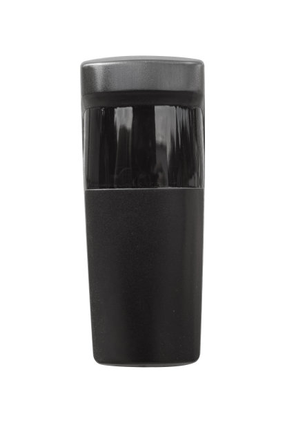 黑色塑料红外传感器隔离在白色。图片下载