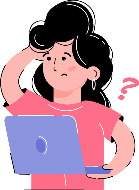 一个带着笔记本电脑的糊涂女孩图片下载