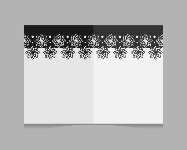 欢迎和邀请的空白纸模板图片下载