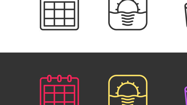 设置线瓶水日历日出和图片下载