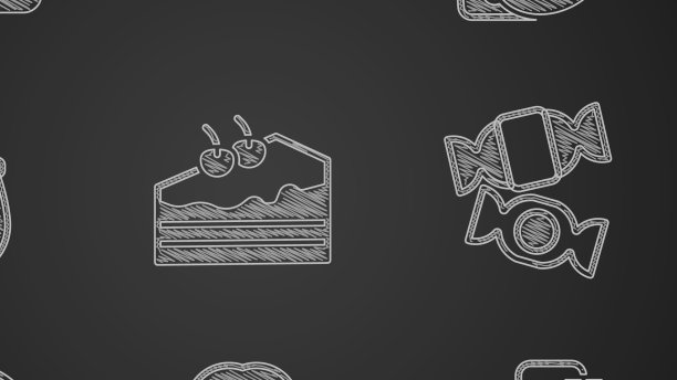 固定一块饼干或饼干茶包图片下载