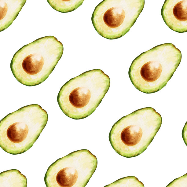 鳄梨无缝模式。食物的例子。图片下载