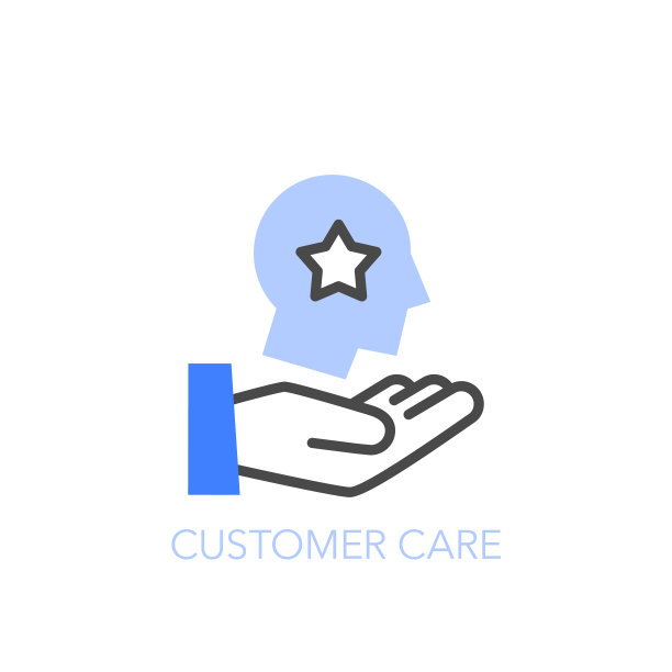 简单可视化的客户服务图标符号图片下载