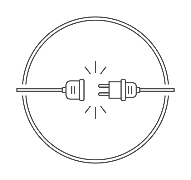 带插座的电器插头图片下载