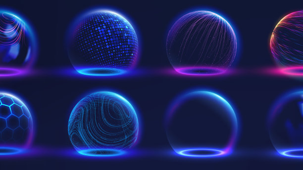 球盾抽象能量保护球图片下载