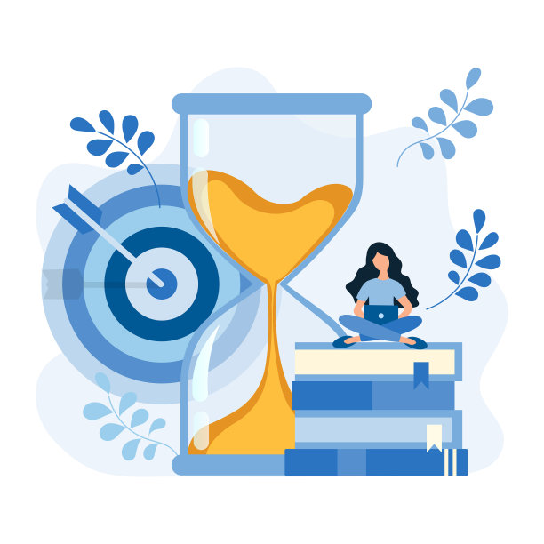 远程教育教练沙漏型图片下载