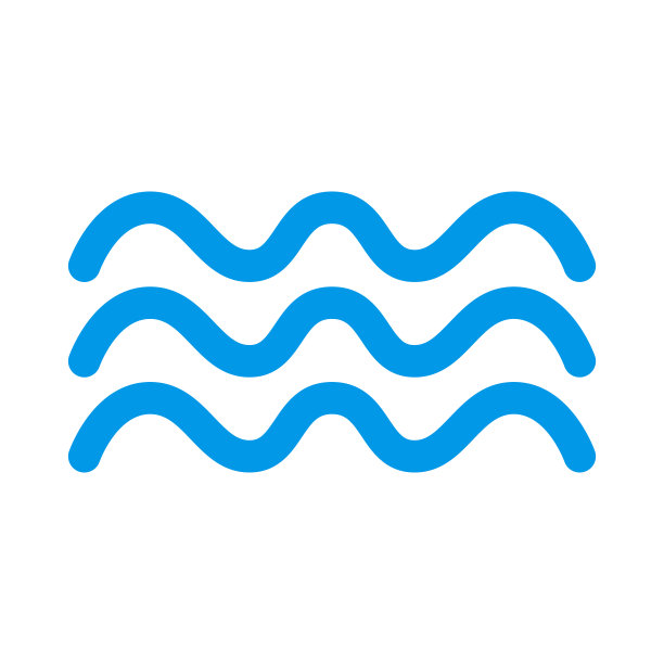 海浪。海和海洋图标。向量。图片下载