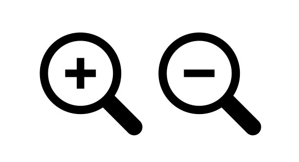 搜索图标。放大镜用于研究和发现。图片下载