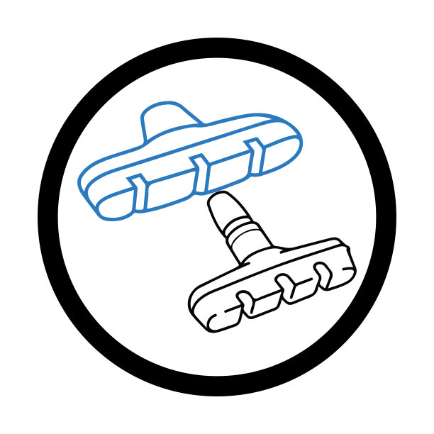 自行车刹车部件或零件图标图片下载
