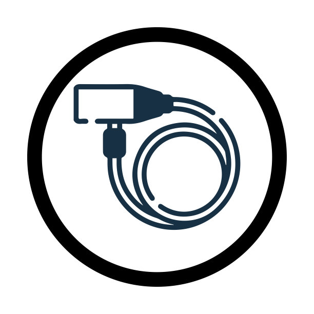 自行车电缆锁或安全图标图片下载