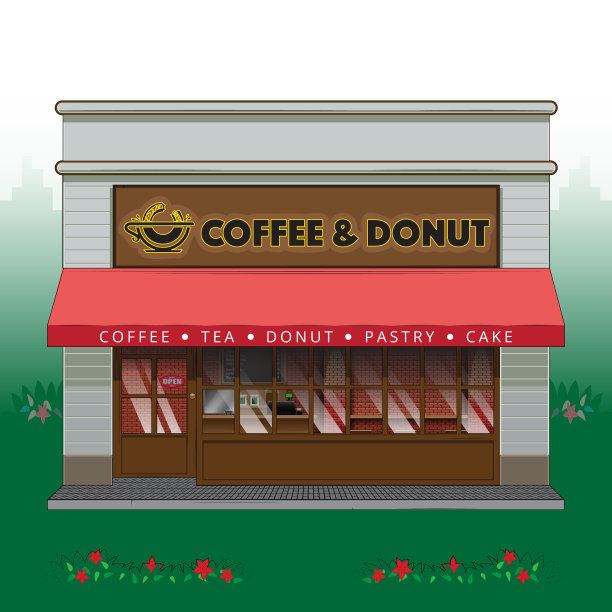 咖啡馆或咖啡店插图图片下载