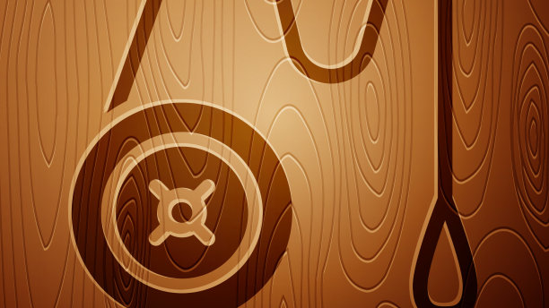 棕色溜溜球玩具图标孤立在白色背景图片下载