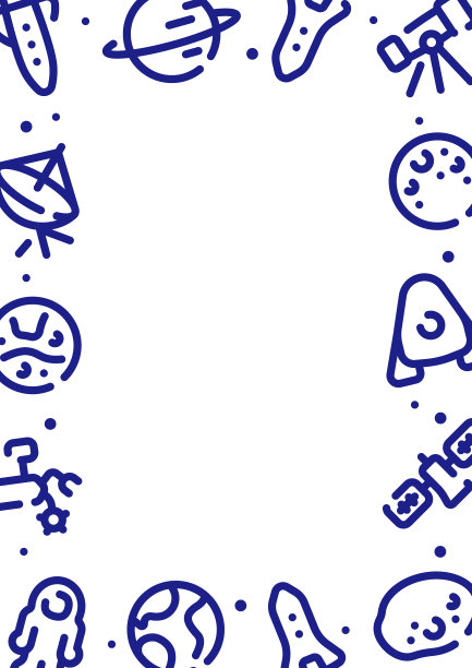 平面设计的空间和行星图案背景。大小垂直框架。图片下载